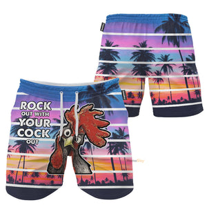 Rock Out With Your Cock Out - Beach Shorts