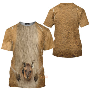 Halloween Kangaroo Adult Costume Cosplay - T-Shirt