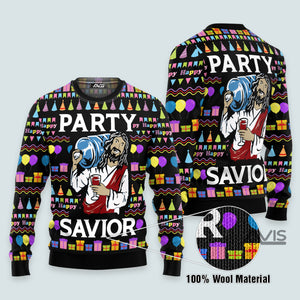 Jesus's Party Christmas Ugly Sweater