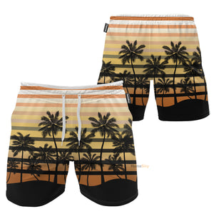 Palm Tree Aesthetic - Beach Shorts