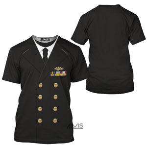 US Navy Fleet Admiral Chester W. Nimitz Costume Cosplay T-Shirt