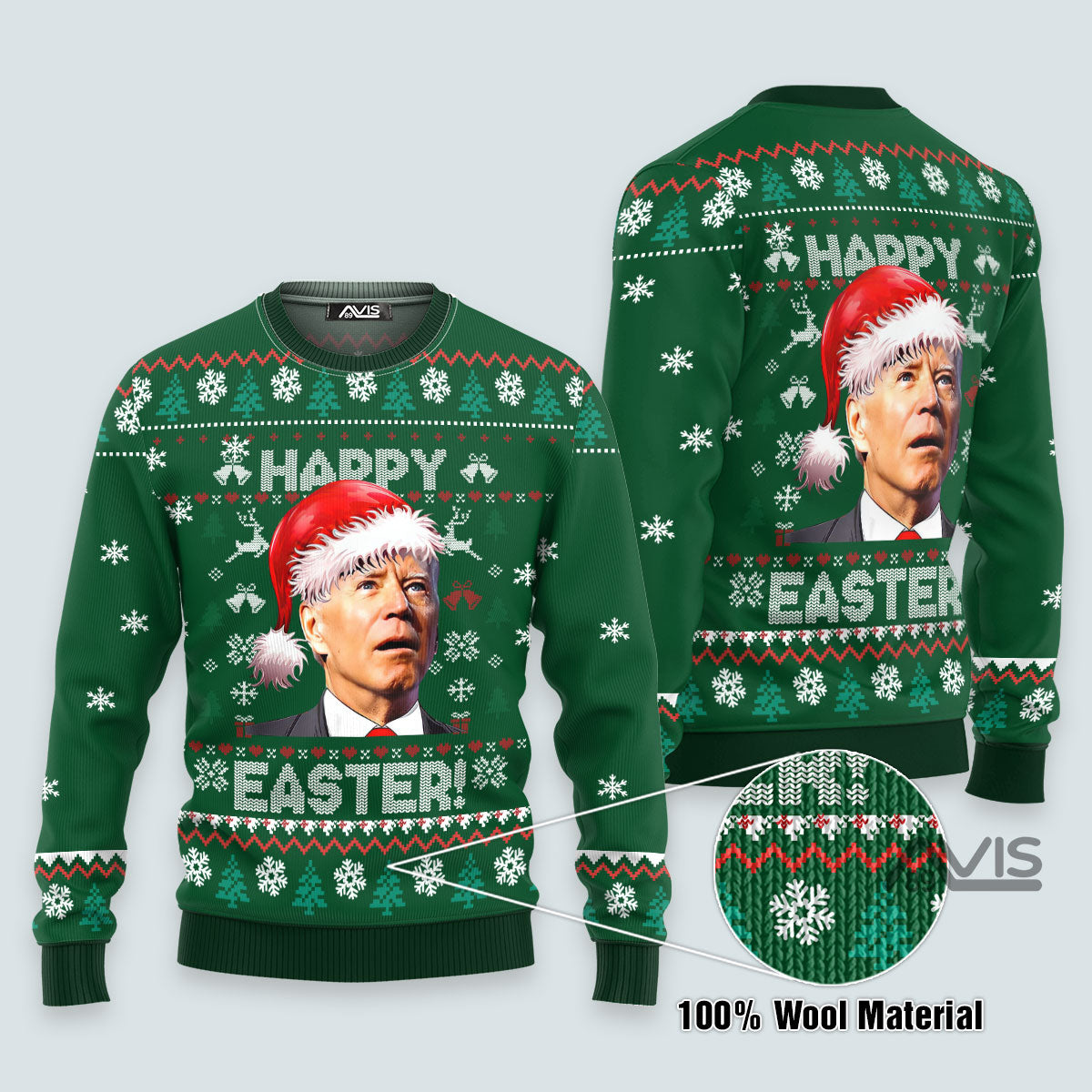 Santa Joe Biden Merry 4th Of Easter - Ugly Sweater