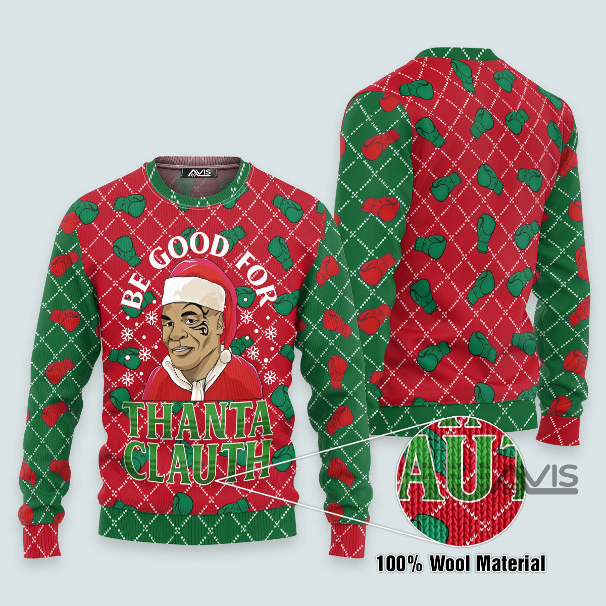 Be Good For Thanta Cluath Christmas Ugly Sweater