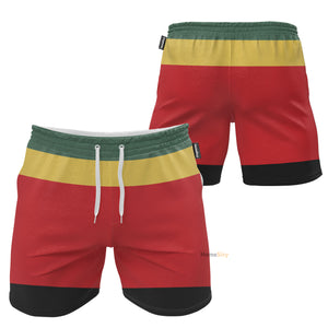 Bob Marley Cosplay Costume - Beach Shorts