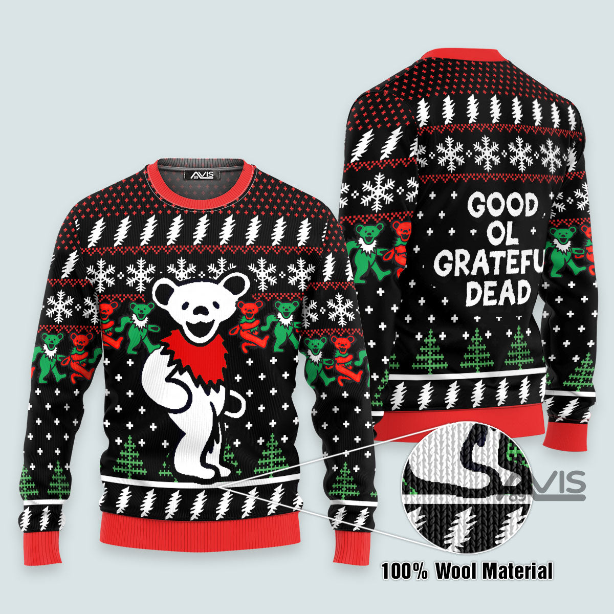 Grateful Dancing Bears Dead Good Ol’ Xmas - Ugly Christmas Sweater