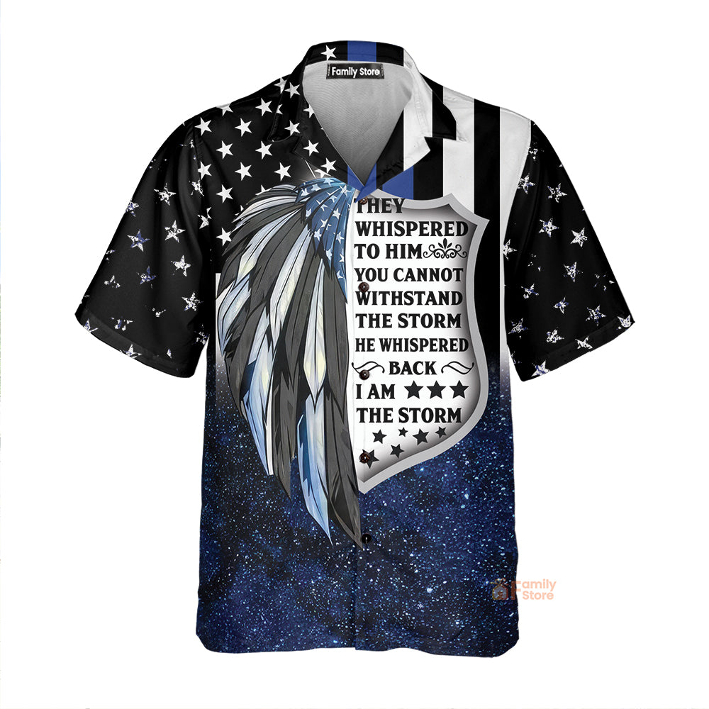 Proud Of Thin Blue Police Hawaiian 3D Hawaiian Shirt