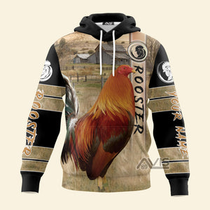 Avis89 3D Rooster - Personalized Hoodie