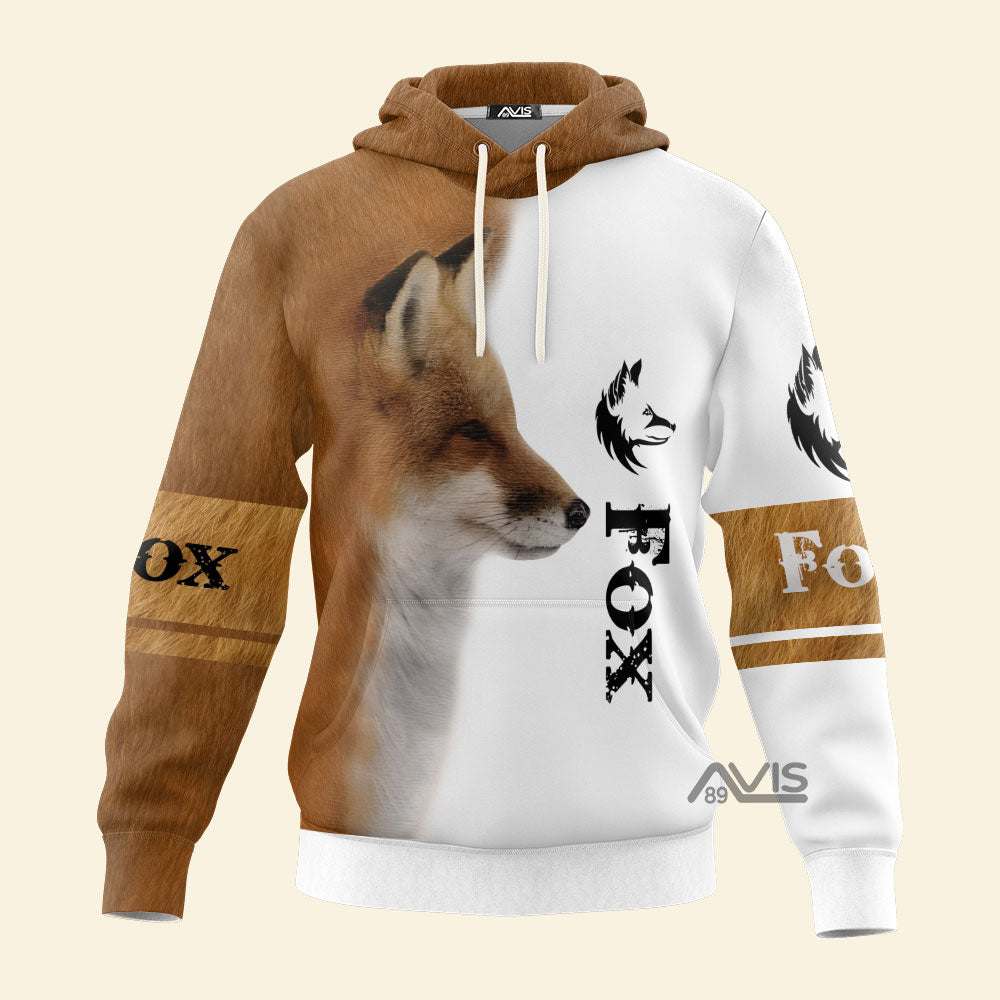 Avis89 Fox All Over Print - Hoodie