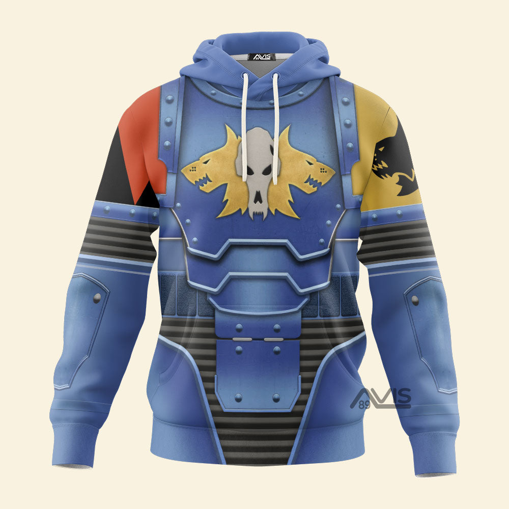 Avis89 Warhammer Space Wolves In Mark III Power Armor - Fandom Hoodie Sweatshirt Sweatpants