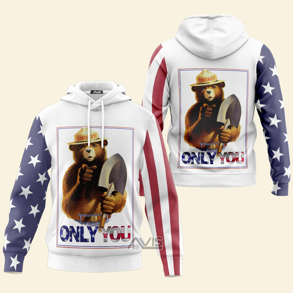 Avis89 Smokey Bear - 3D Hoodie