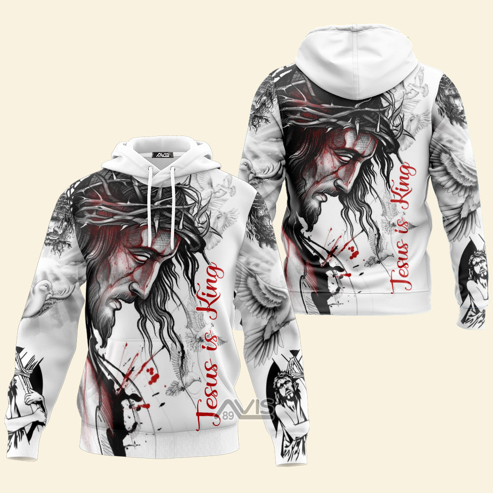 Avis89 Jesus Is King Dove - Hoodie