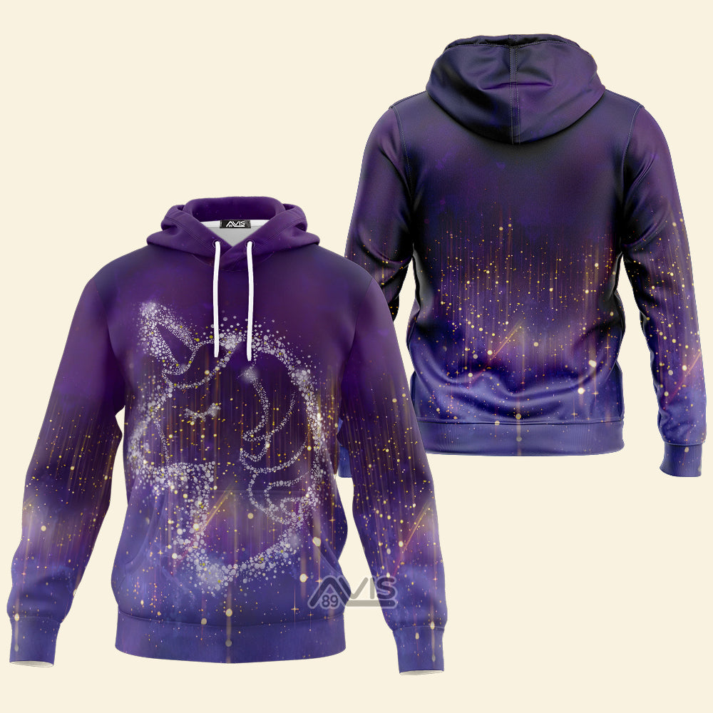 Avis89 Unicorn Snowflake Tinkle Purple - Hoodie