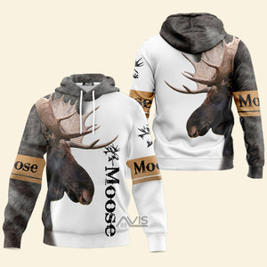 Avis89 Hunting Awesome 3D Moose - Hoodie