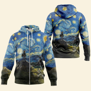 Link Starry Night Van Gogh Art - Hoodie