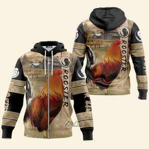 Avis89 3D Rooster - Personalized Hoodie