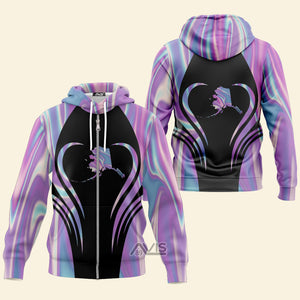 Avis89 Alaska Love Purple - Hoodie