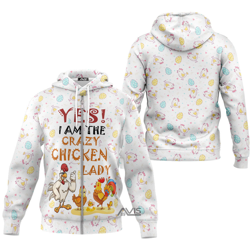 Crazy Chicken Lady Hoodie