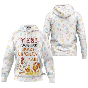 Crazy Chicken Lady Hoodie