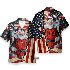 Christmas Patriot Panta Clause - Hawaiian Shirt