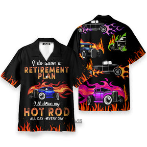 Drag Racing Retirement Plan Hawaiian Shirt For Men & Women