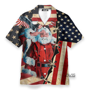 Christmas Patriot Panta Clause - Hawaiian Shirt