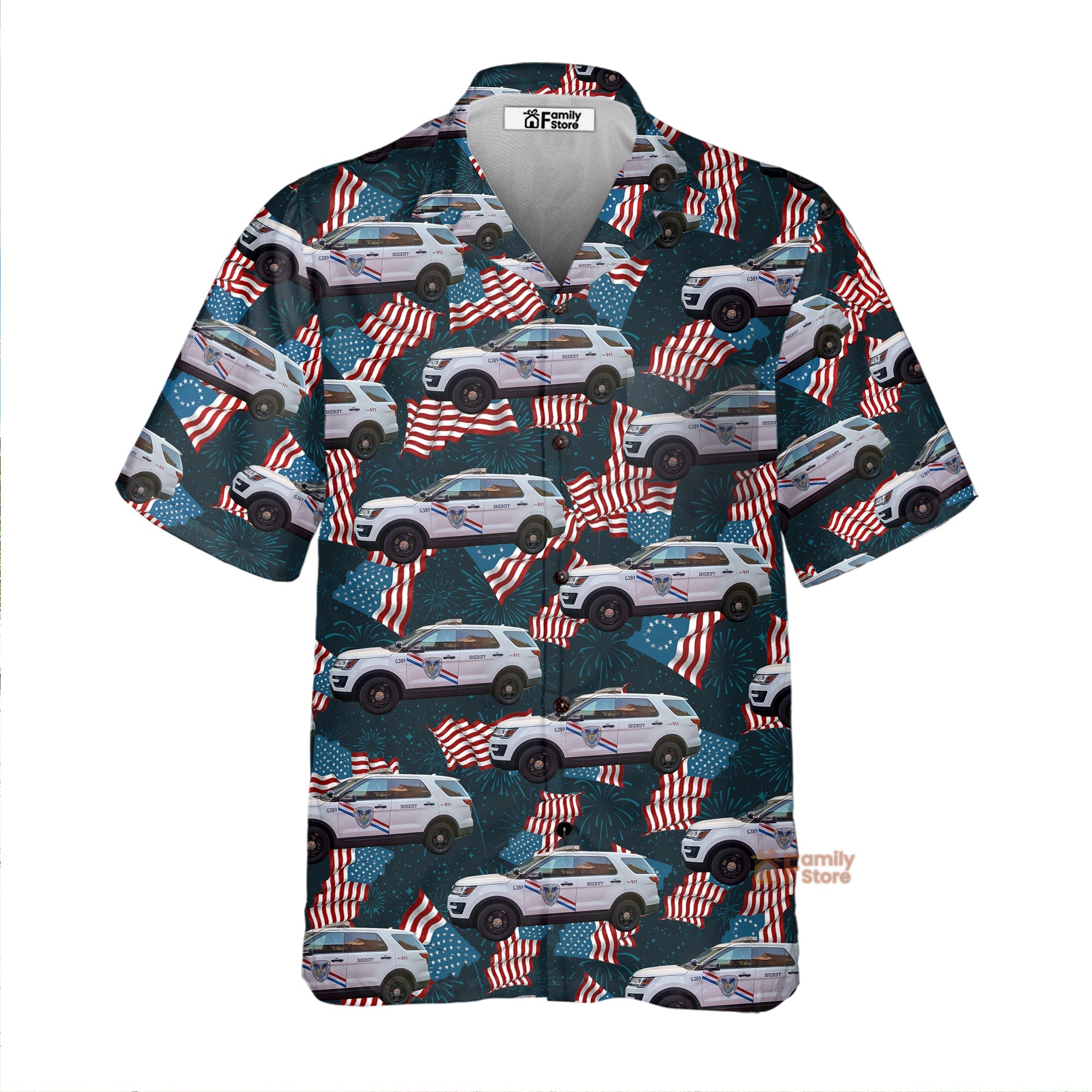 Jefferson Parish Sheriff Office, 4Th Of July Hawaiian Shirt