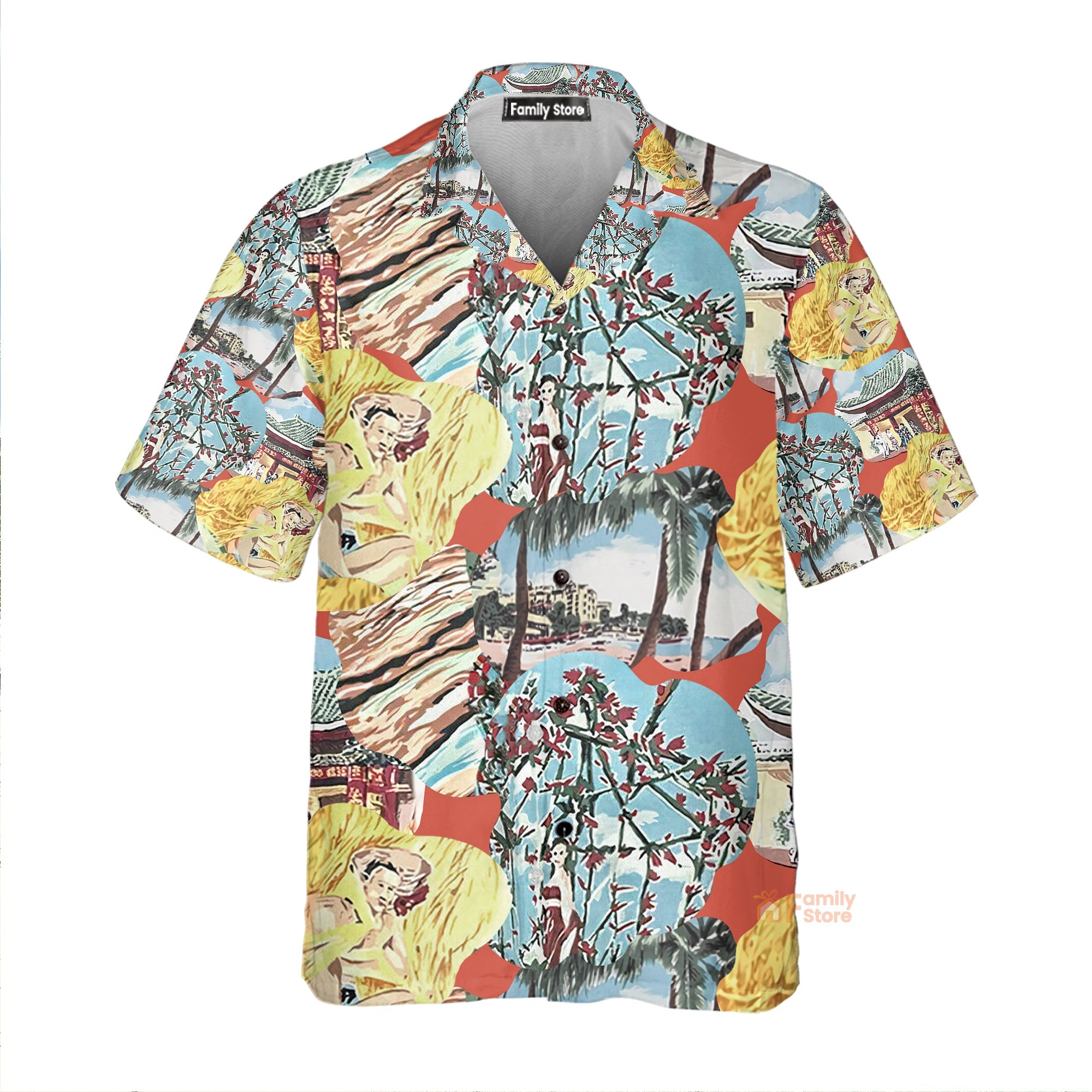 Jim Carrey In Ace Ventura Pet Detective Costume Cosplay - Hawaiian Shirt