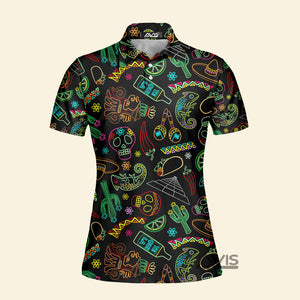 Mexico Neon Fiesta Cinco De Mayo - Women Polo Shirt