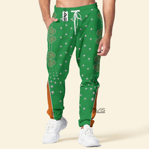 Avis89 Celebrating The King Elvis Presley For St. Patrick's Day - Fandom Hoodie Sweatshirt Sweatpants