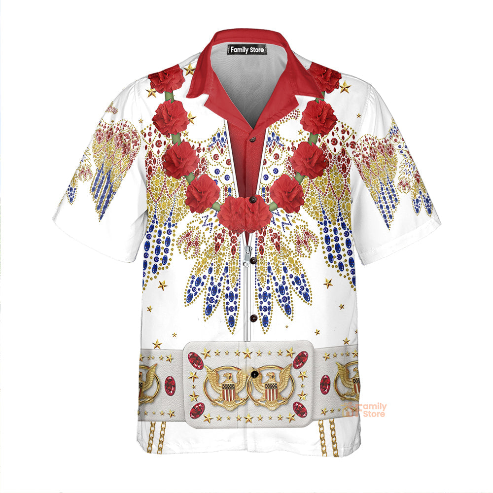 Elvis Aloha Costume - Costume Cosplay Hawaiian Shirt ELHS06