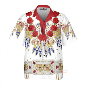 Elvis Aloha Costume - Costume Cosplay Hawaiian Shirt ELHS06