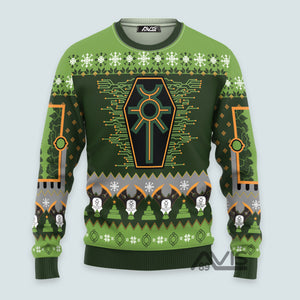 Warhammer Nefarious Necron Iconic - Ugly Christmas Sweater