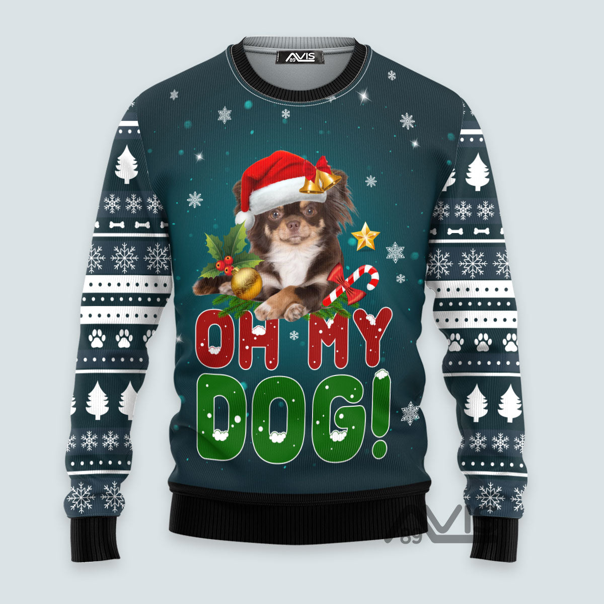 Chihuahua Oh My Dog! Funny Christmas Ugly Sweater