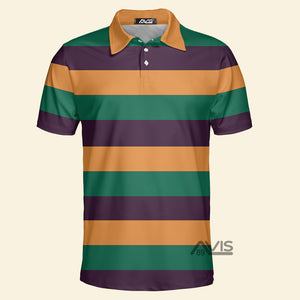 Mardi Gras Striped - Polo Shirt