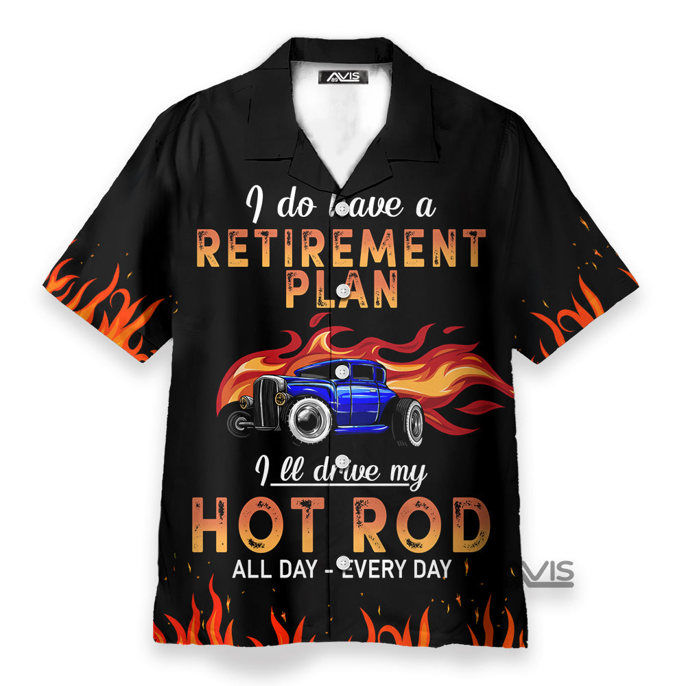 Drag Racing Retirement Plan Hawaiian Shirt For Men & Women