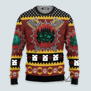 Warhammer Chaos Space Marine World Eaters Iconic - Ugly Christmas Sweater