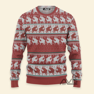 Red Reindeer  - Best Gift For Christmas - Ugly Sweater