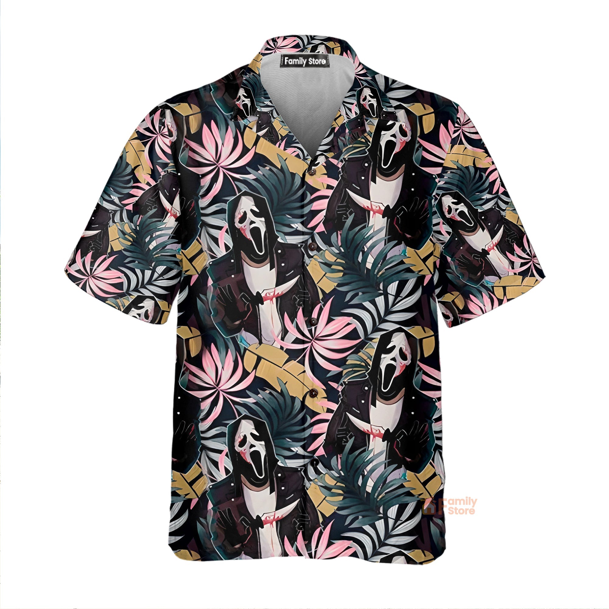 Halloween Ghostface Movies Tropical Style - Hawaiian Shirt