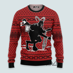 Krampus The Christmas Devil Christmas Red Funny - Ugly Sweater