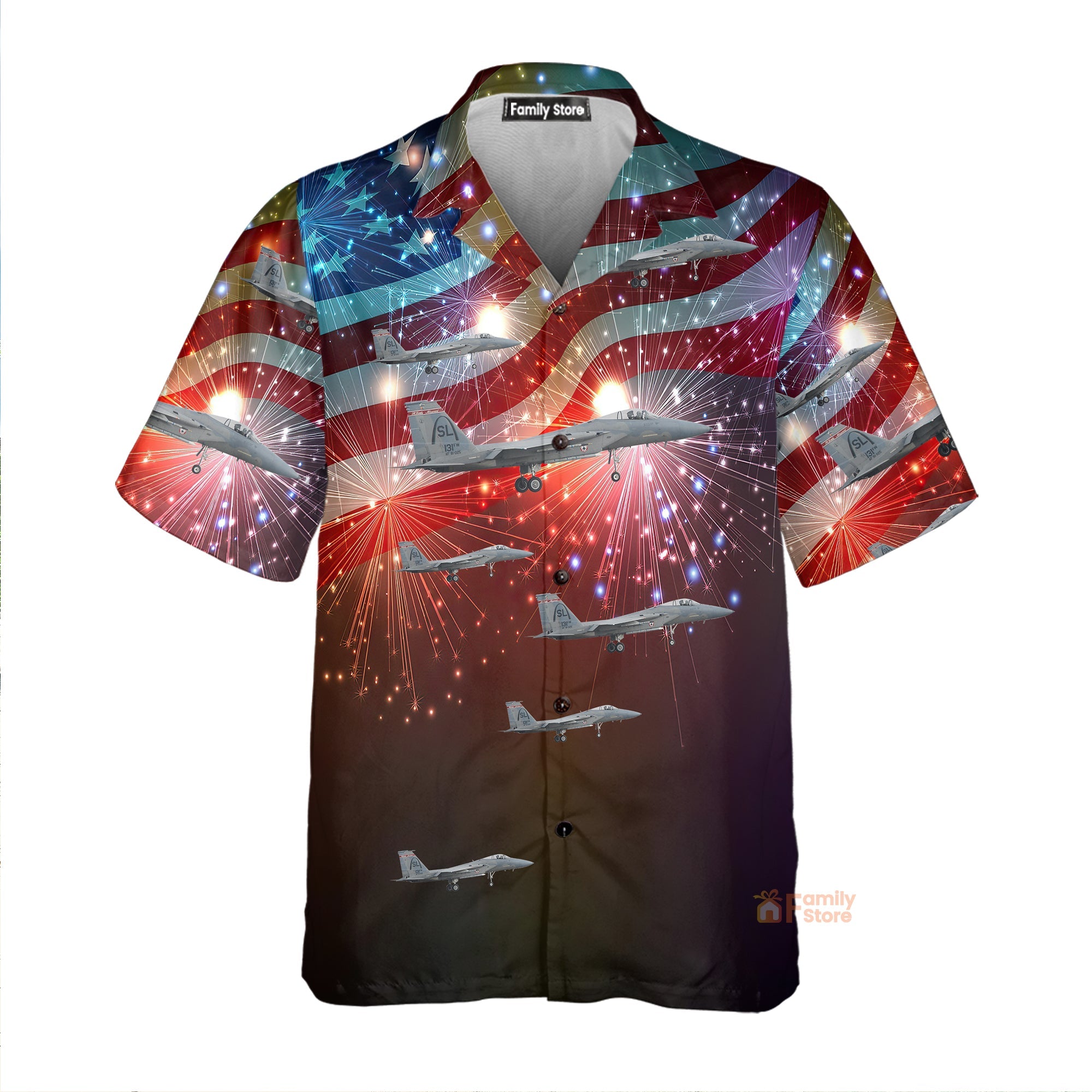 Missouri Air National Guard F-15 Eagle, 4Th Of July Hawaiian Shirt