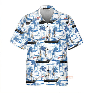 Us Navy Uss Constitution 4Th Of July - Hawaiian Shirt