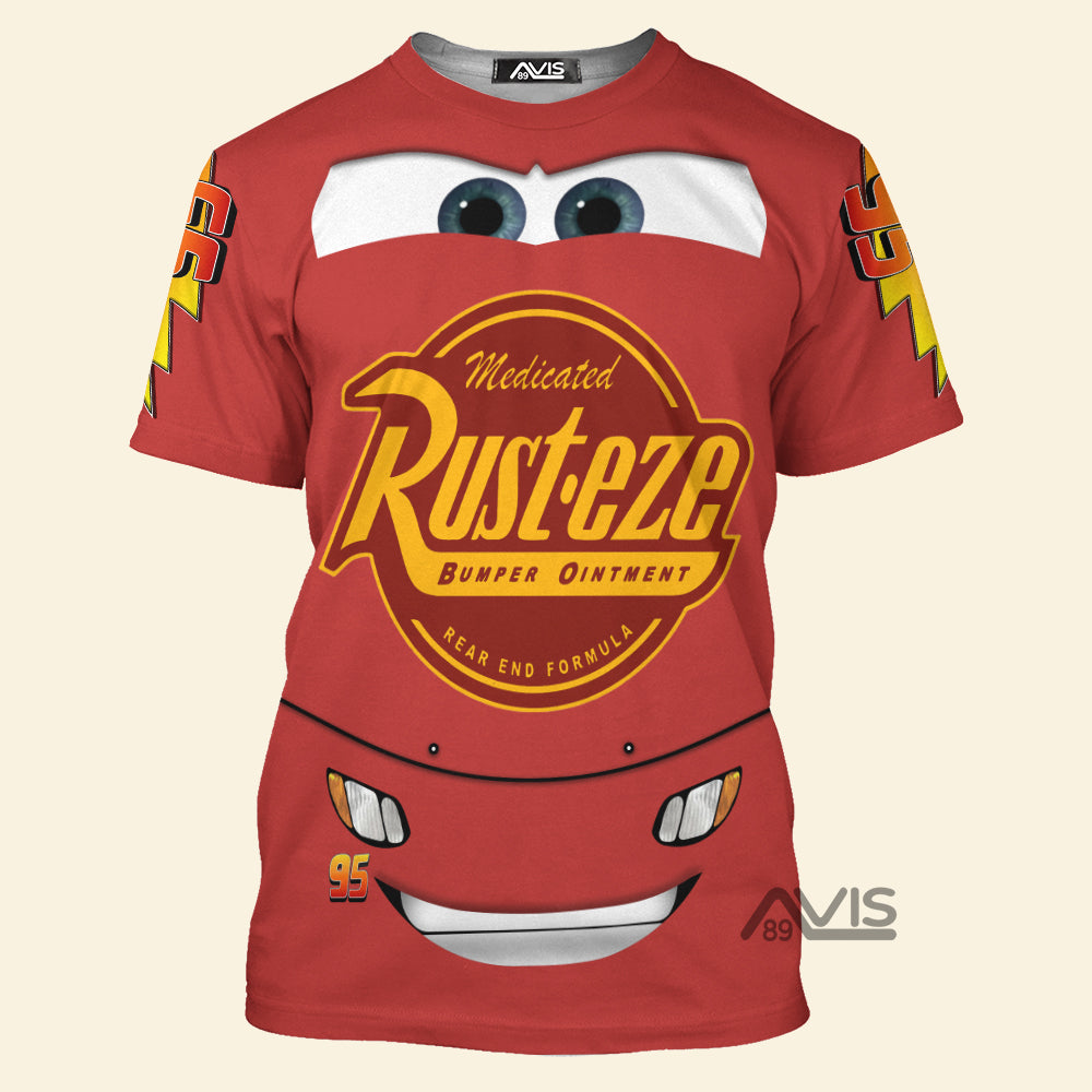 Cars Movie Lightning McQueen Pixar Cosplay Costumes - 3D Tshirt