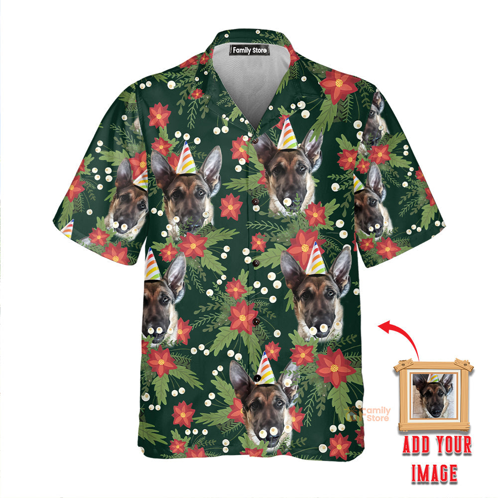 (Photo Inserted) Christmas Golden Retriever Hawaiian Shirt