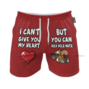 You Can Hold Deez Nuts Squirrel - Beach Shorts