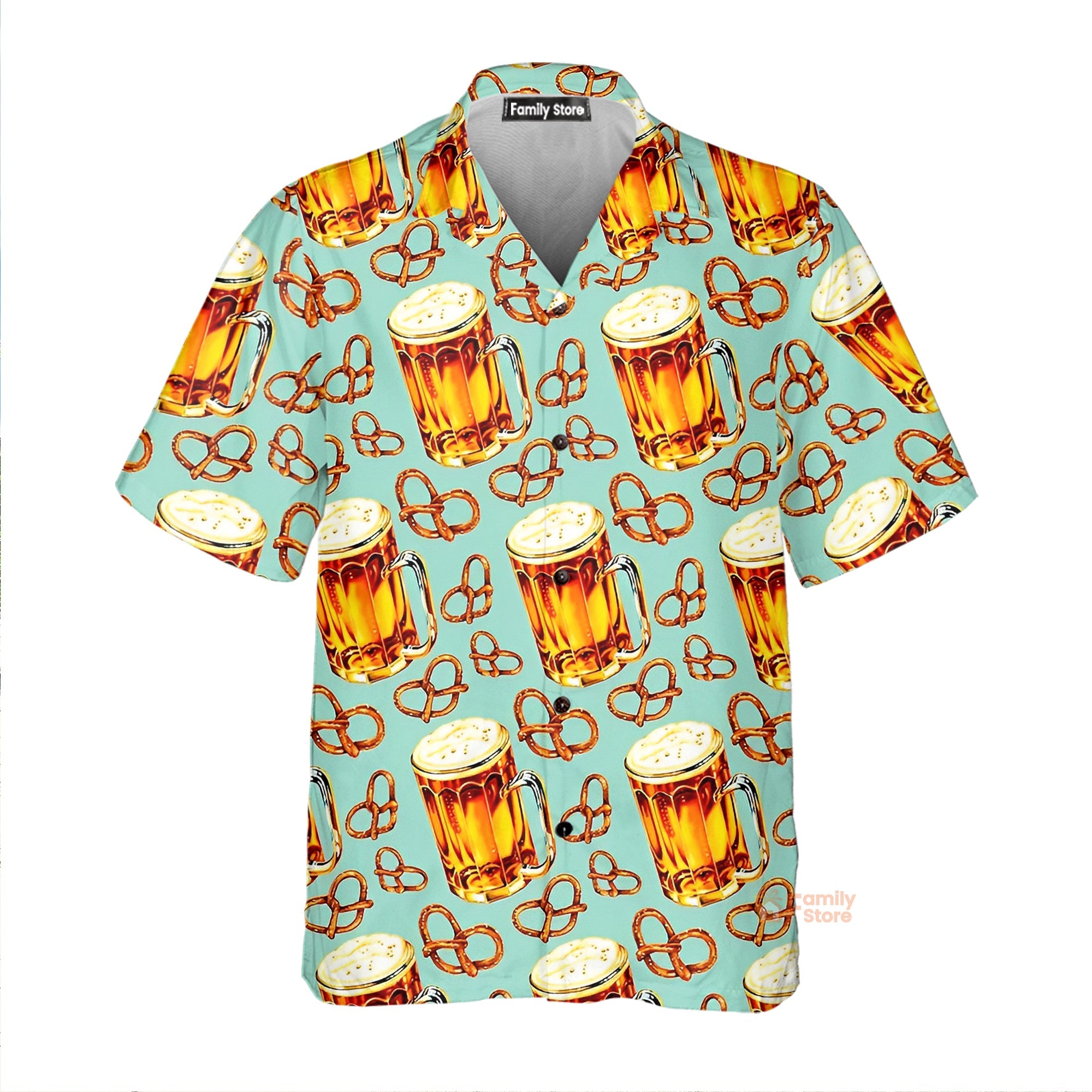 Beer & Pretzel Shirt For Men Hawaiian Shirt