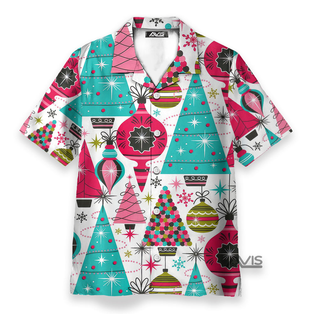 Christmas Balls Dacoraton Light In The Tree - Hawaiian Shirt