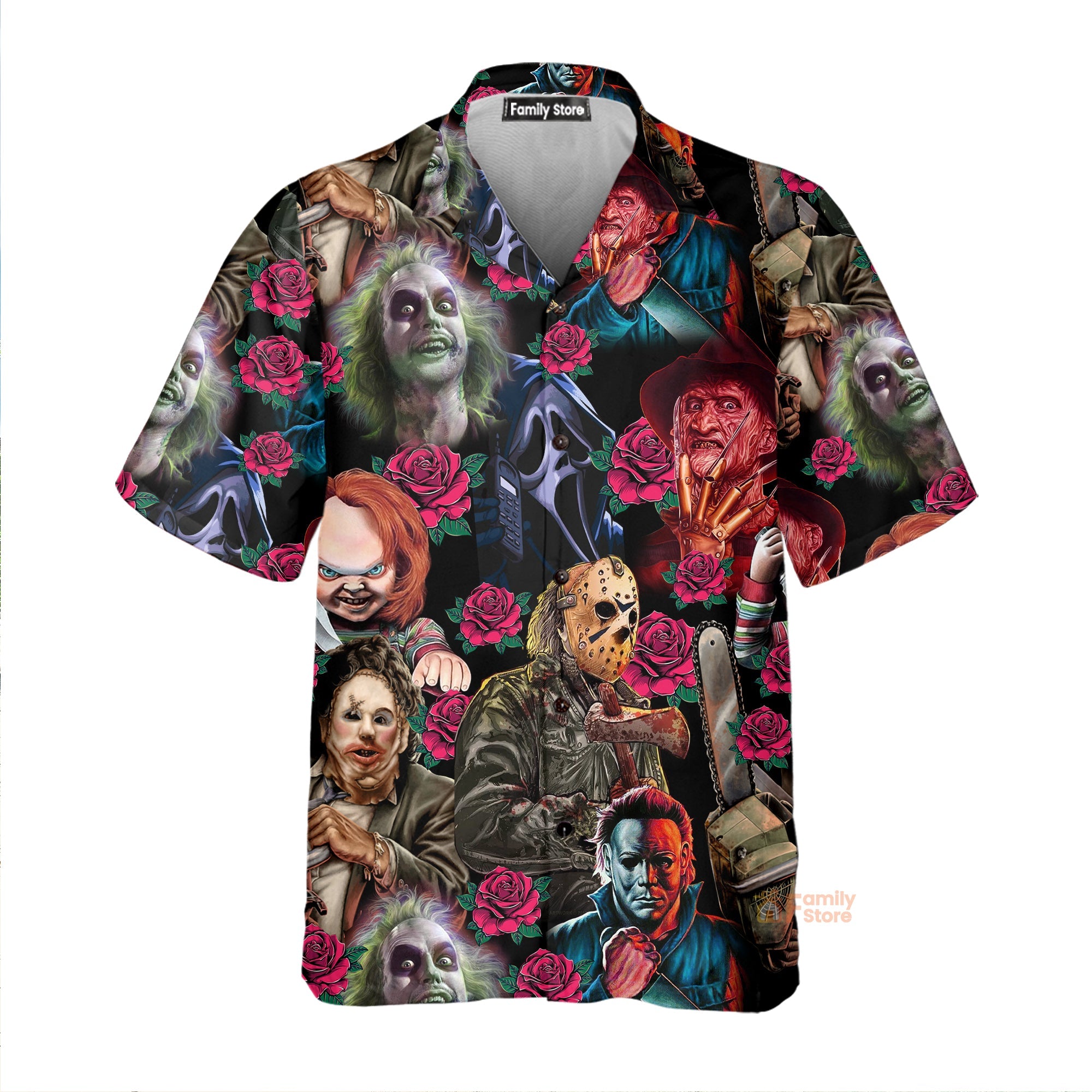 Halloween Horror Movie Scary Tropical Style - Hawaiian Shirt