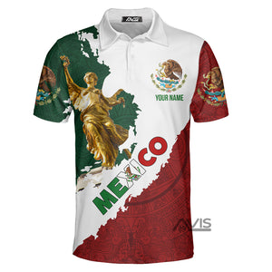 Personalized Mexico Eagle Mexican - Men Polo Shirt