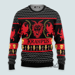 Krampus Christmas Red Funny Ugly Sweater