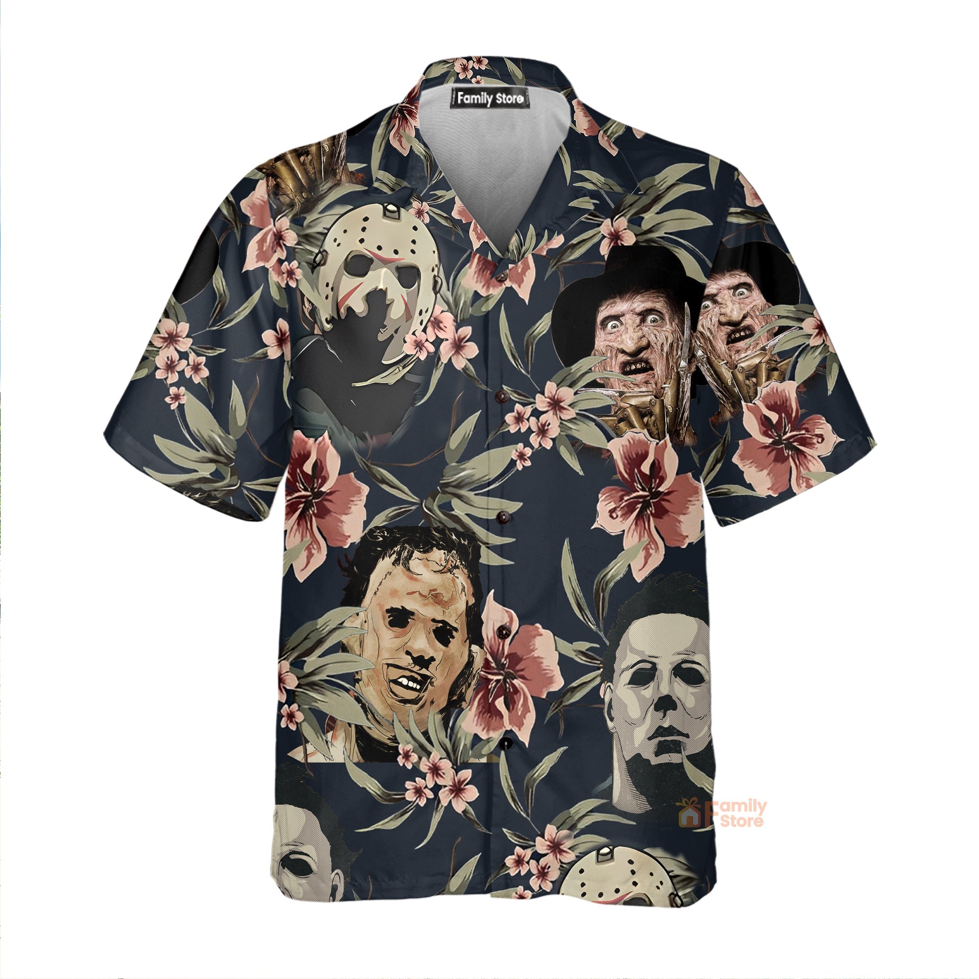 Halloween Horror Movie Tropical Style - Hawaiian Shirt